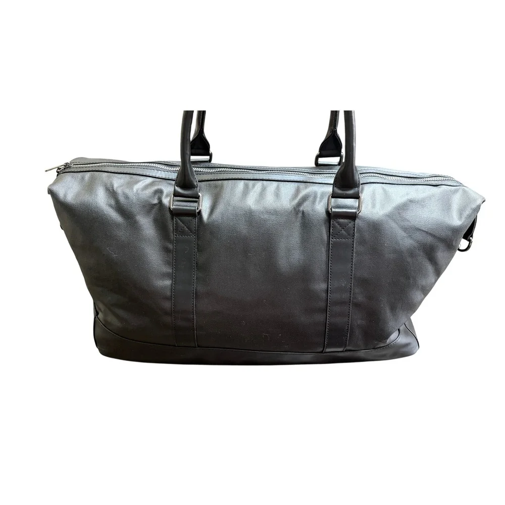 NEW Life Time Duffel Bag Founding Member Black Coated Canvas Travel Gym Large